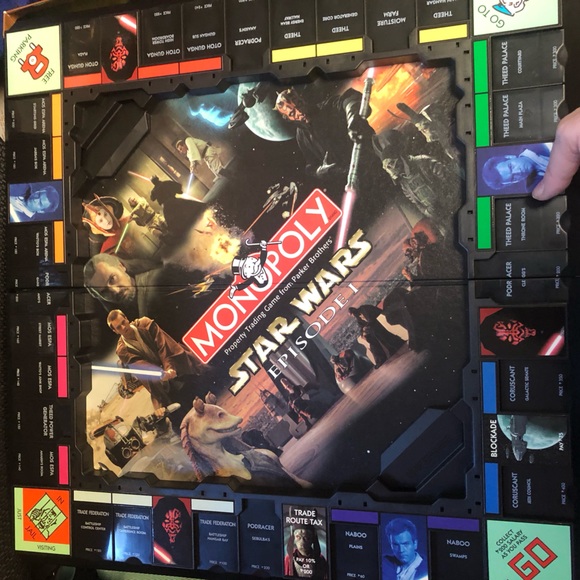 1999 Monopoly Star Wars Episode 1 Board Game-  636 $50 or $45 w/offer - Picture 9 of 11